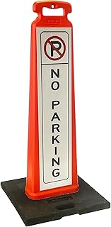 NO PARKING Vertical Panel Sign Kit, Double-sided, Reflective sheeting. No Parking Vertical Panel & 20lb Base (Sign and base ship separately)