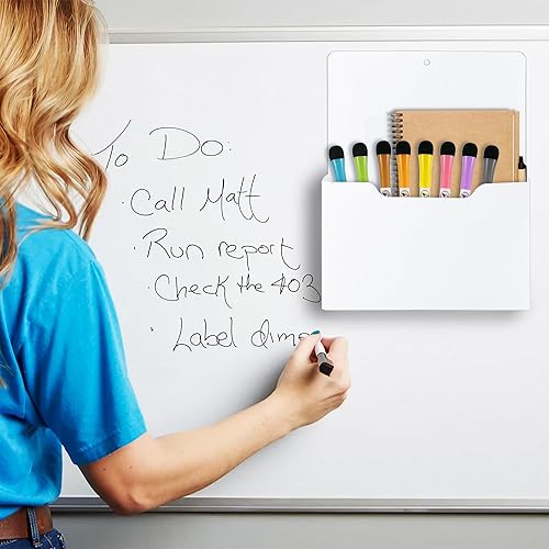 Miniatura 2 de Paquete de 6 soportes magnéticos para archivos, soporte fuerte para papel magnético para refrigerador, soporte magnético para carpetas de correo y