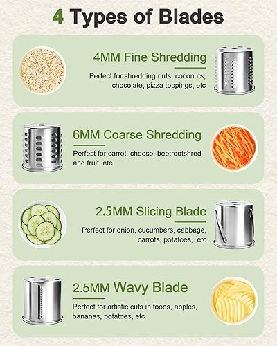 Miniatura 4 de Último accesorio grande de acero inoxidable para batidoras KitchenAid, rallador de queso vegetal apto para lavavajillas para accesorios de mezclador