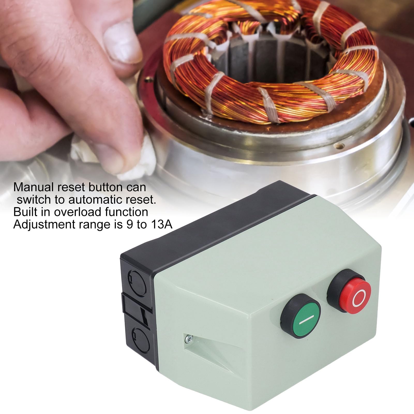 STARTER Moteur MAGNÉTIQUE MAGNÉTIQUE IP55 Puissant pour les Moteurs à Phase de Phase 400 V, Interrupteur de Moteur pour les Compresseurs D'air, Applications en Eau