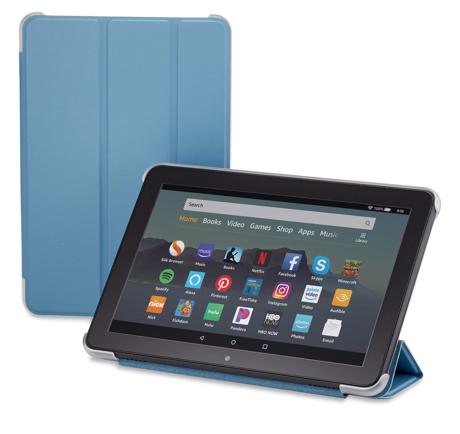 NuproTri-fold Standing Case for Fire HD 8 Tablet, Twilight Blue (10th Gen, 2020 Release)