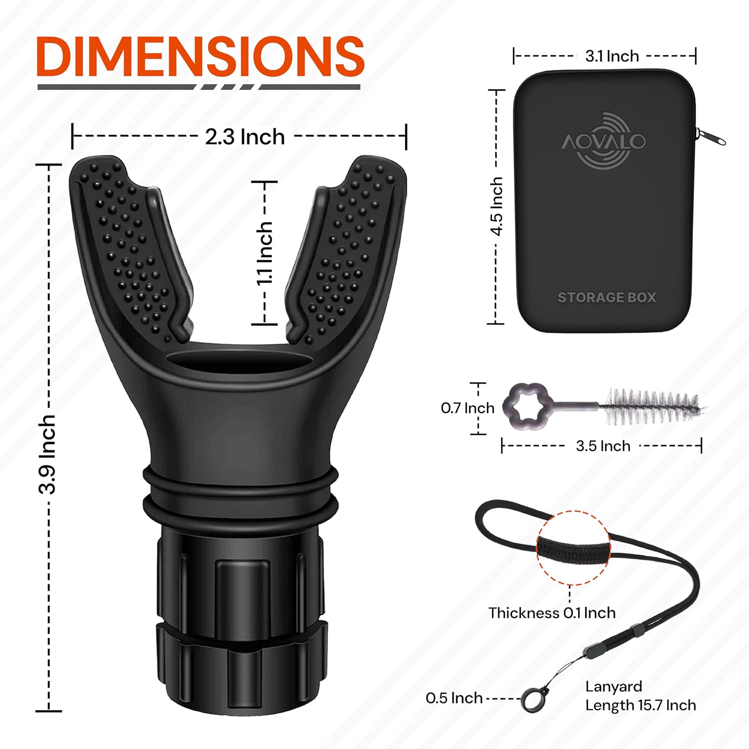 Lung Breathing Trainer with Cleaning Brush, Lanyard & Storage Box for Easy Cleaning & Portability. Adjustable Breath Resistance Exerciser to Enhance Fitness, Endurance & Strength of Respiratory Muscle Lung Breathing Trainer with Cleaning Brush, Lanyard & Storage Box for Easy Cleaning & Portability. Adjustable Breath Resistance Exerciser to Enhance Fitness, Endurance & Strength of Respiratory Muscle