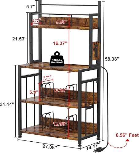 Miniatura 3 de EasyCom Soporte para tocadiscos con almacenamiento de vinilo, soporte para tocadiscos con capacidad para hasta 300 álbumes, mesa grande para