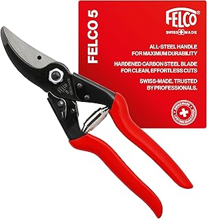 Felco F5 Pruning Shears – 8.9" All Steel Large Swiss-Made Garden Clippers| Hand Pruners for Garden & Landscape | Garden To