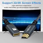 Twozoh HDMI Extension Cable 3M / 10FT, HDMI Male to Female HDMI Cable, Nylon Braided HDMI Extender, HDMI 2.0 Cable Adapter Support 4K@60Hz 3D HDR