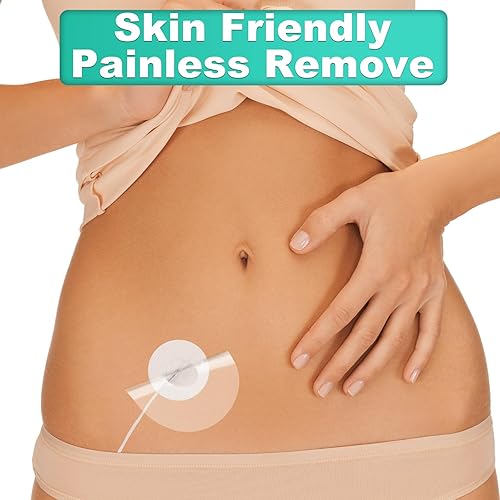 Miniatura 6 de Parches adhesivos universales para bombas CGM e insulina, agujero de 0.8 pulgadas, paquete de 40 parches transparentes impermeables y transpirables,