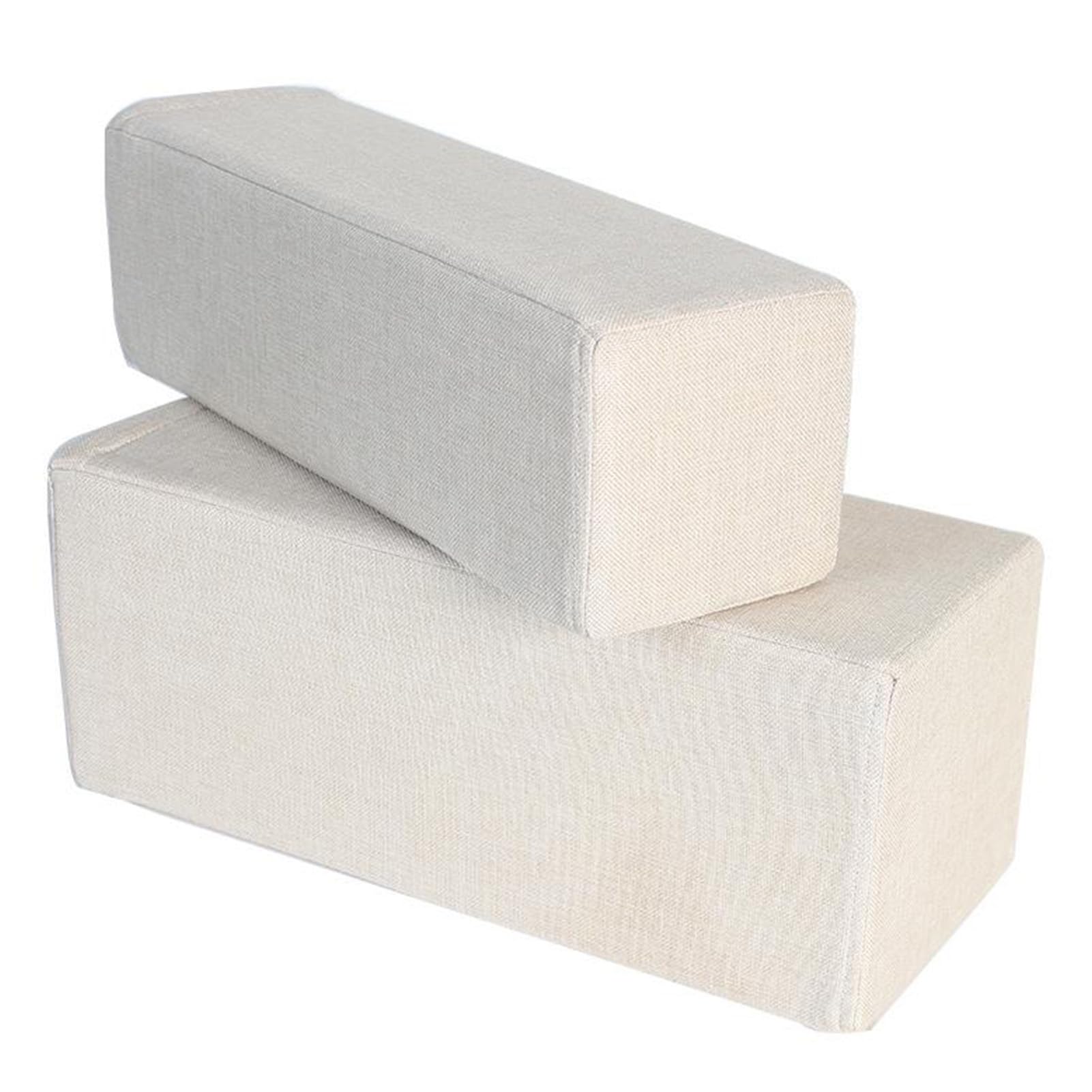 Coussin de remplissage amovible en mousse haute densité beige pour support de lecture de lit