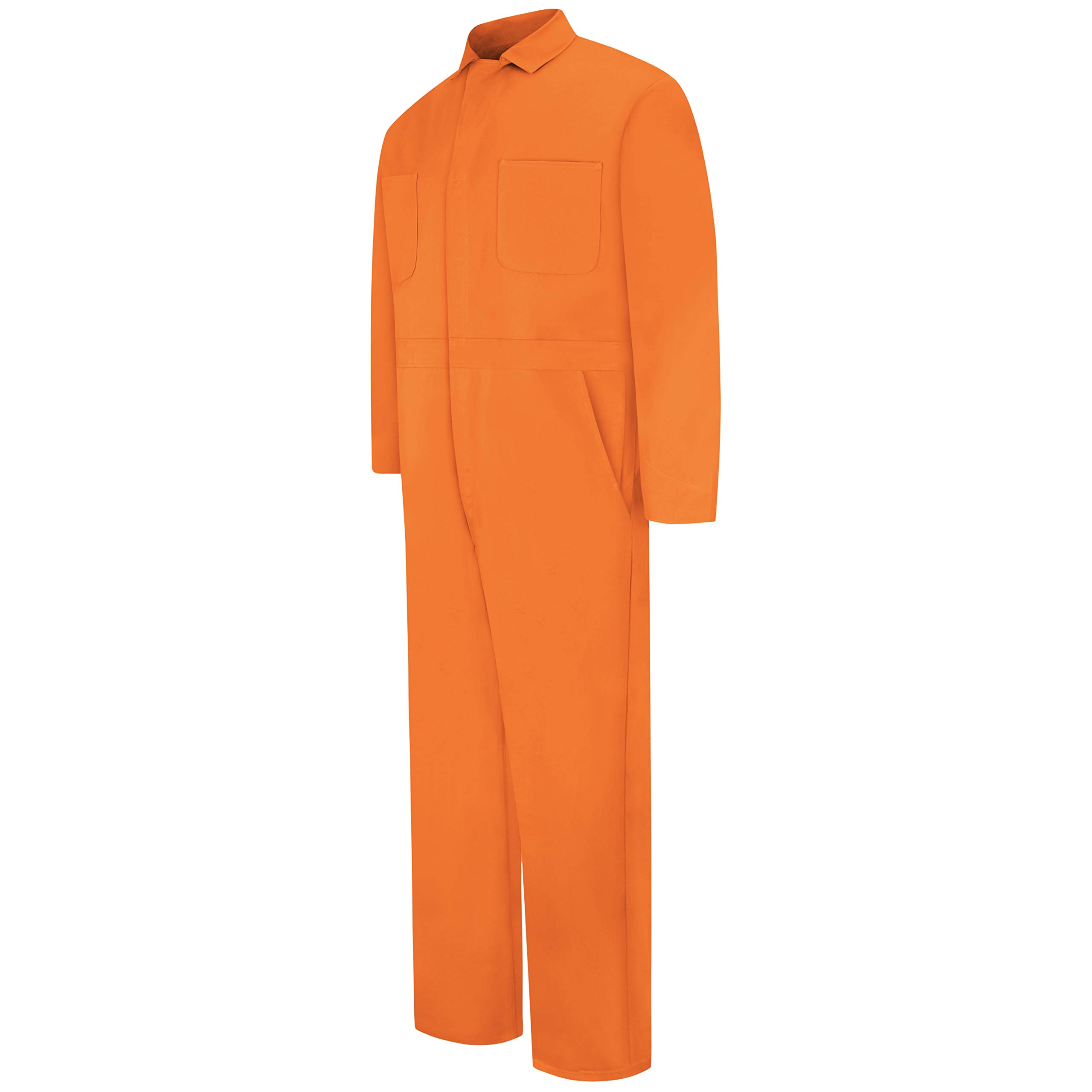 Red Kap Men's Snap Front Cotton Coverall, Oversized Fit, Long Sleeve