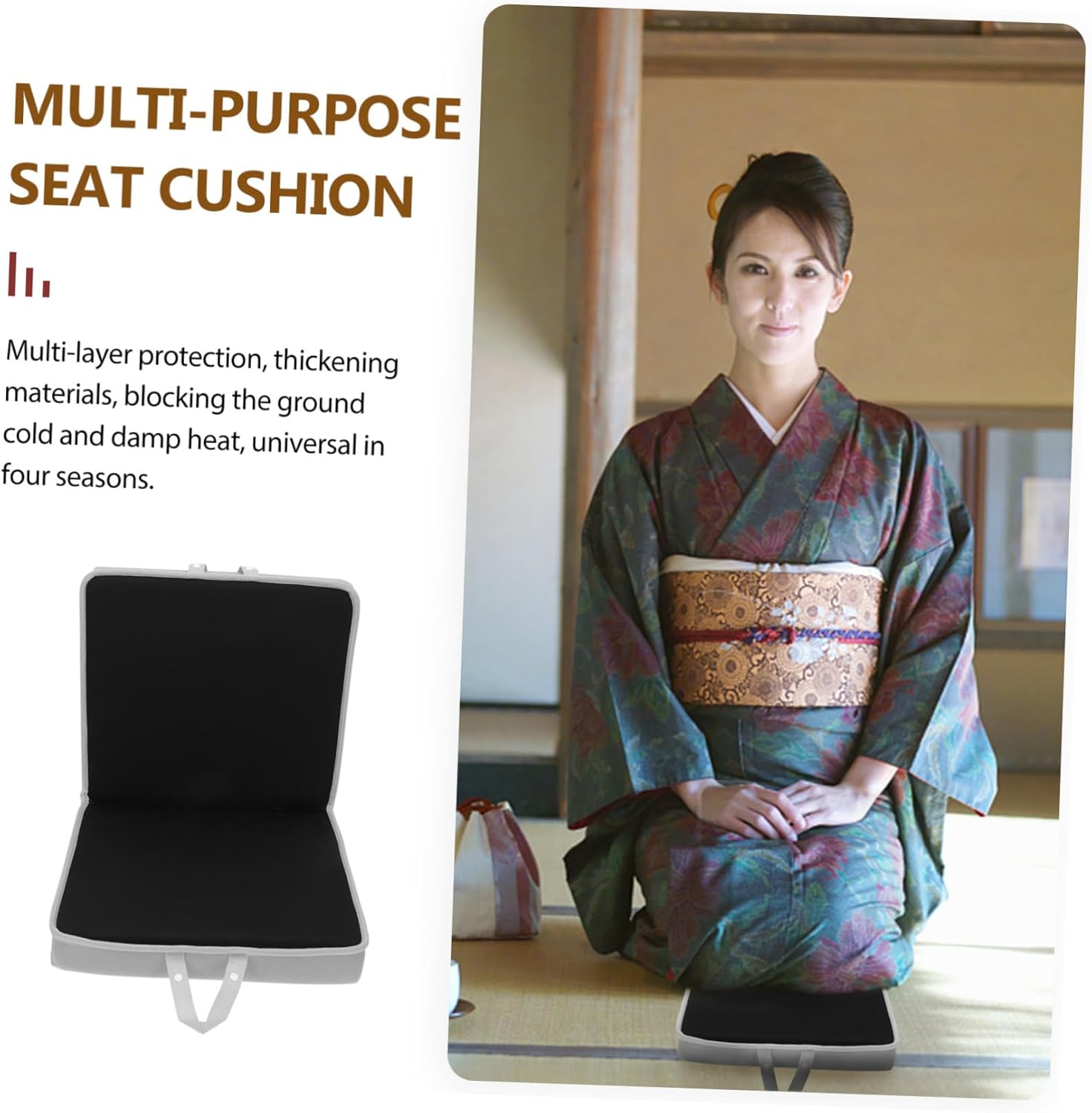 Multi-functional Yoga Kneeling Pad Comfortable Elbow Cushion for Exercise Home Gym and Outdoor Use Grey Design for Knee Support and