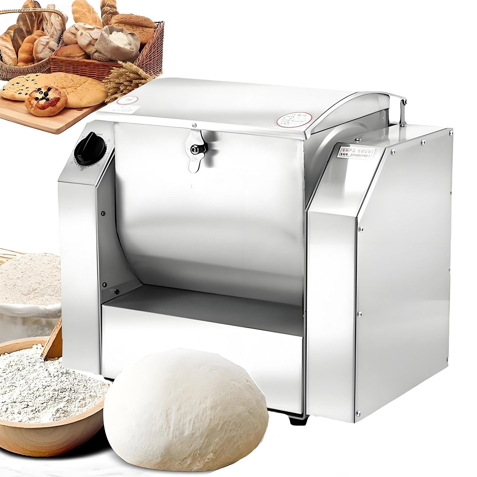 Impastatrice Planetaria Elettrica da Cucina, Impastatrice Professionale, Impastatrice per Farina, Impastatrice per Pasta E Pane con Funzione di Temporizzazione 10KG