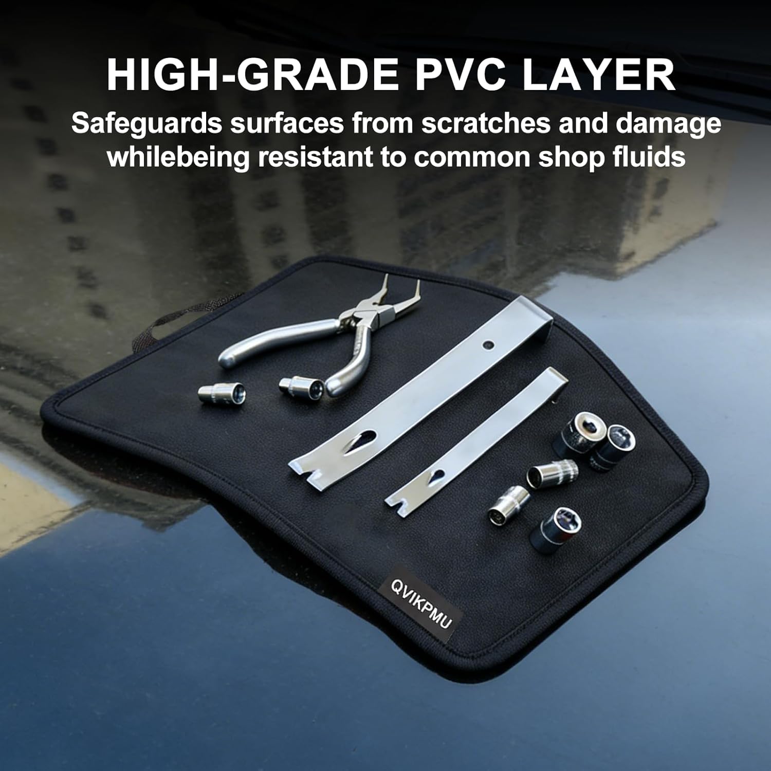 15"X12" Magnetic Tool Mat, Professional Magnetic Mat with PVC Non-Slip Protection Layer, Magnetic Tool Pad for Garage, Workshop and Auto Repair