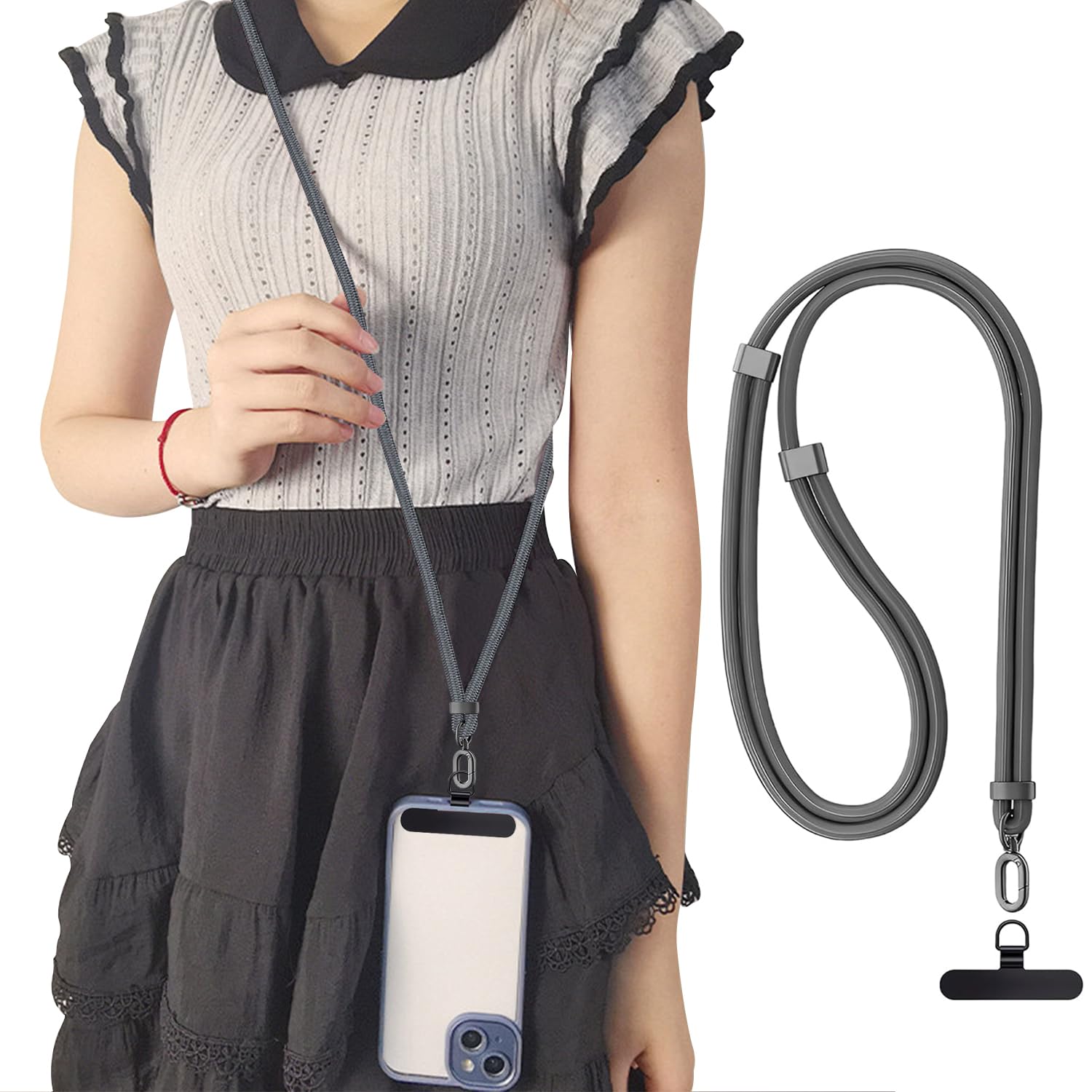 Amazon.co.jp: スマホ ストラップ ショルダー 首掛け ストラップ 長さ