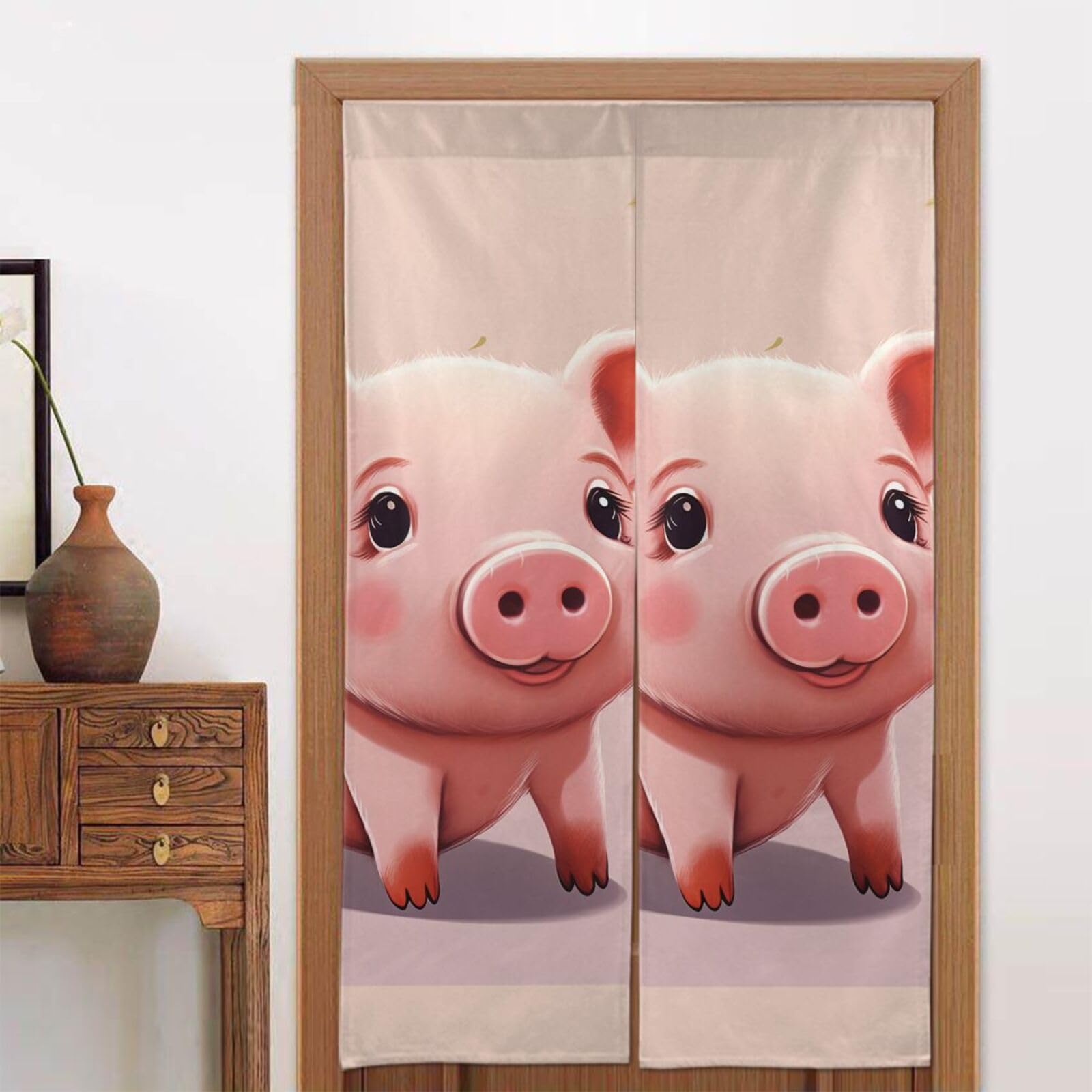 Rideau de porte occultant thermique isolant pour chambre et salon 142 cm