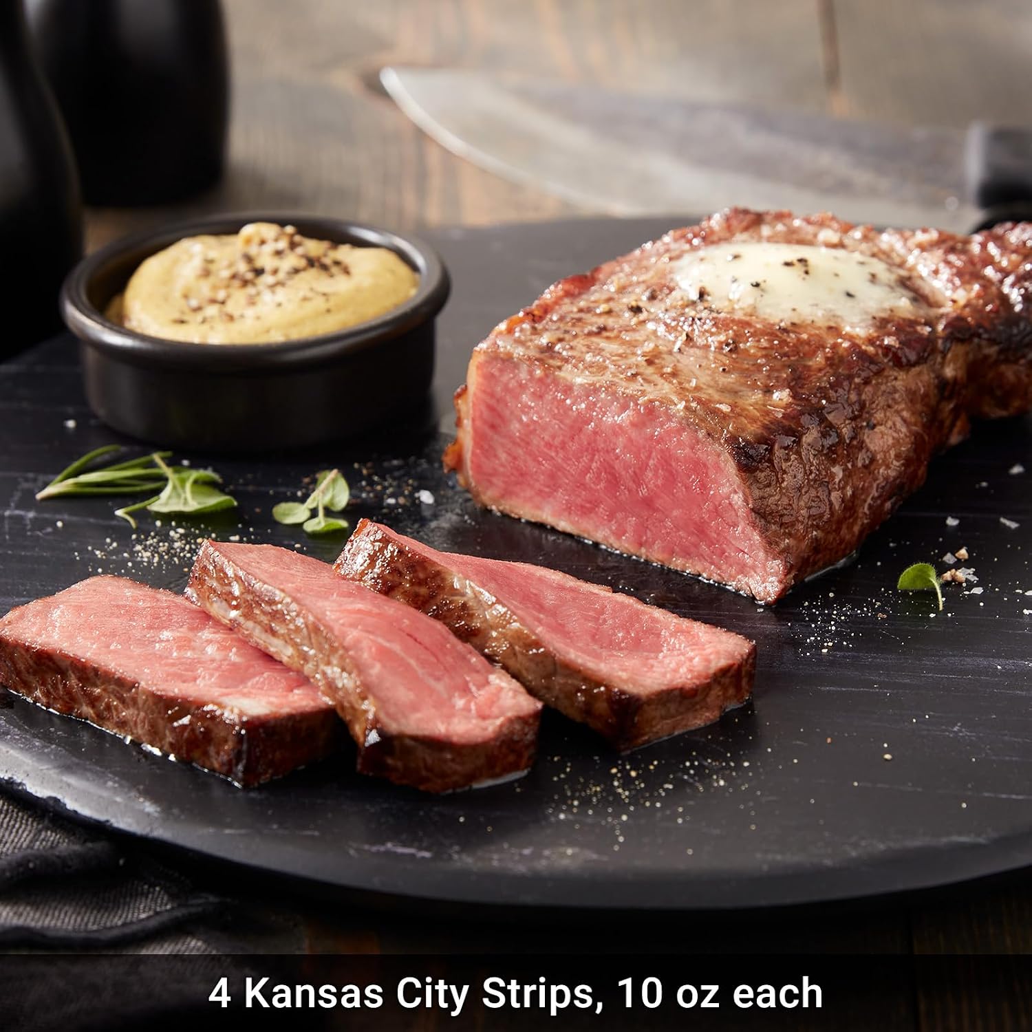 Premium Classic Cuts Trio - Tender Filet Mignon Steak, Bold Kansas City Strip steak, Juicy Ribeye Steaks | Perfect for Any Occasion from Kansas City Steak Company
