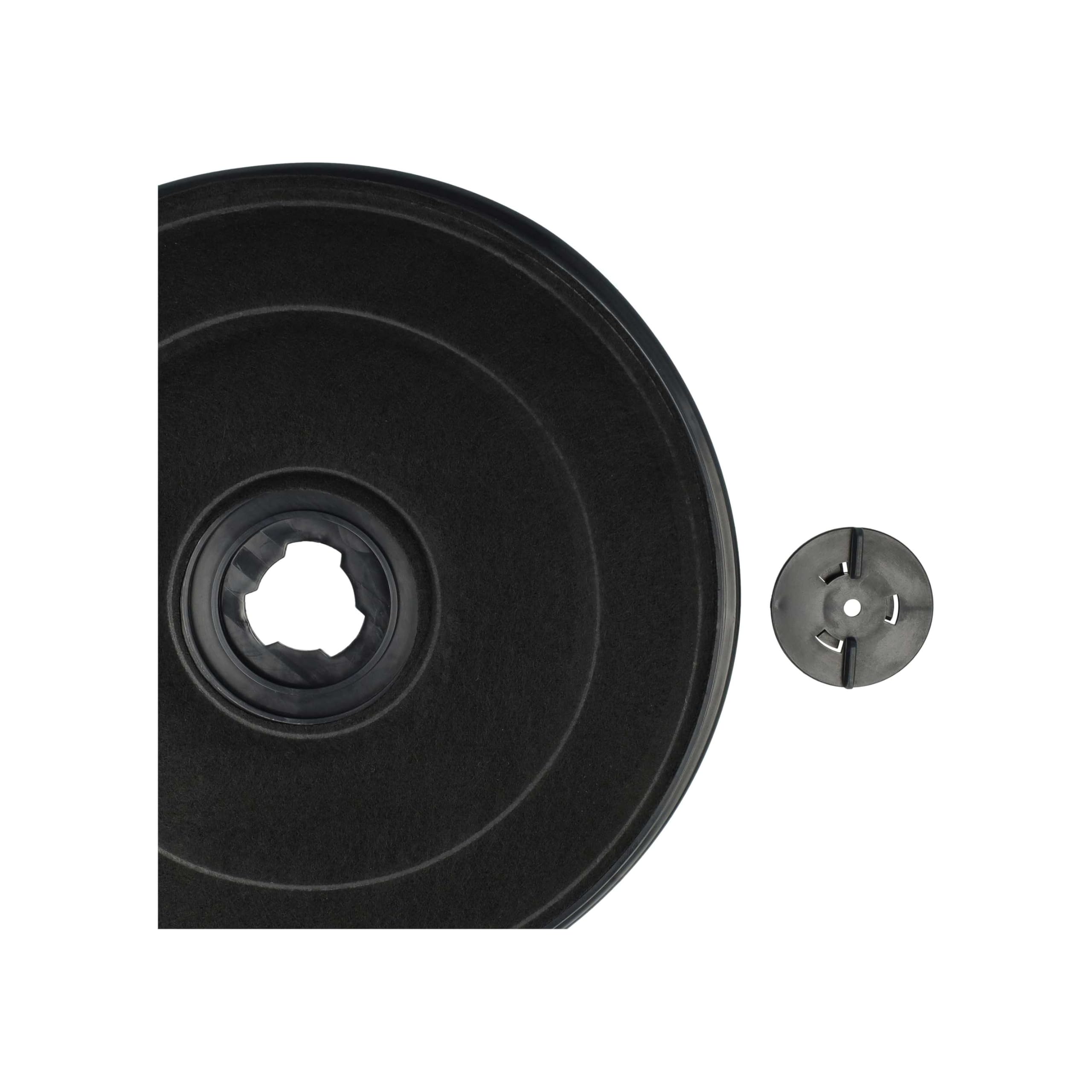vhbw 4x Filtro a carboni attivi sostituisce Whirlpool/Bauknecht Typ E233, 484000008636 per cappe aspiranti - 2,3 cm
