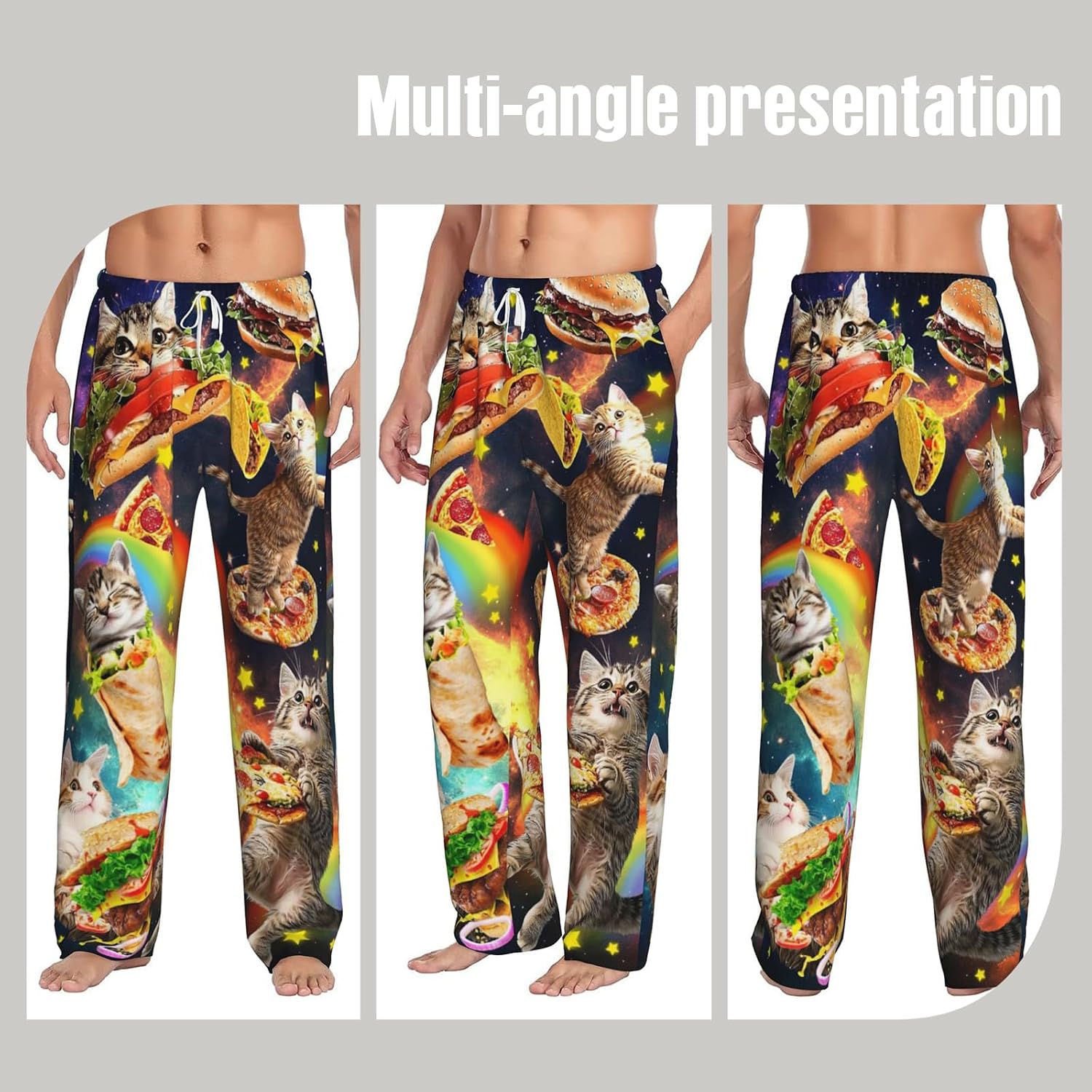 Mens Pajama Pants Soft Lightweight Men's Pajama Bottoms Sleep Lounge Pants For Men With Pockets Drawstring