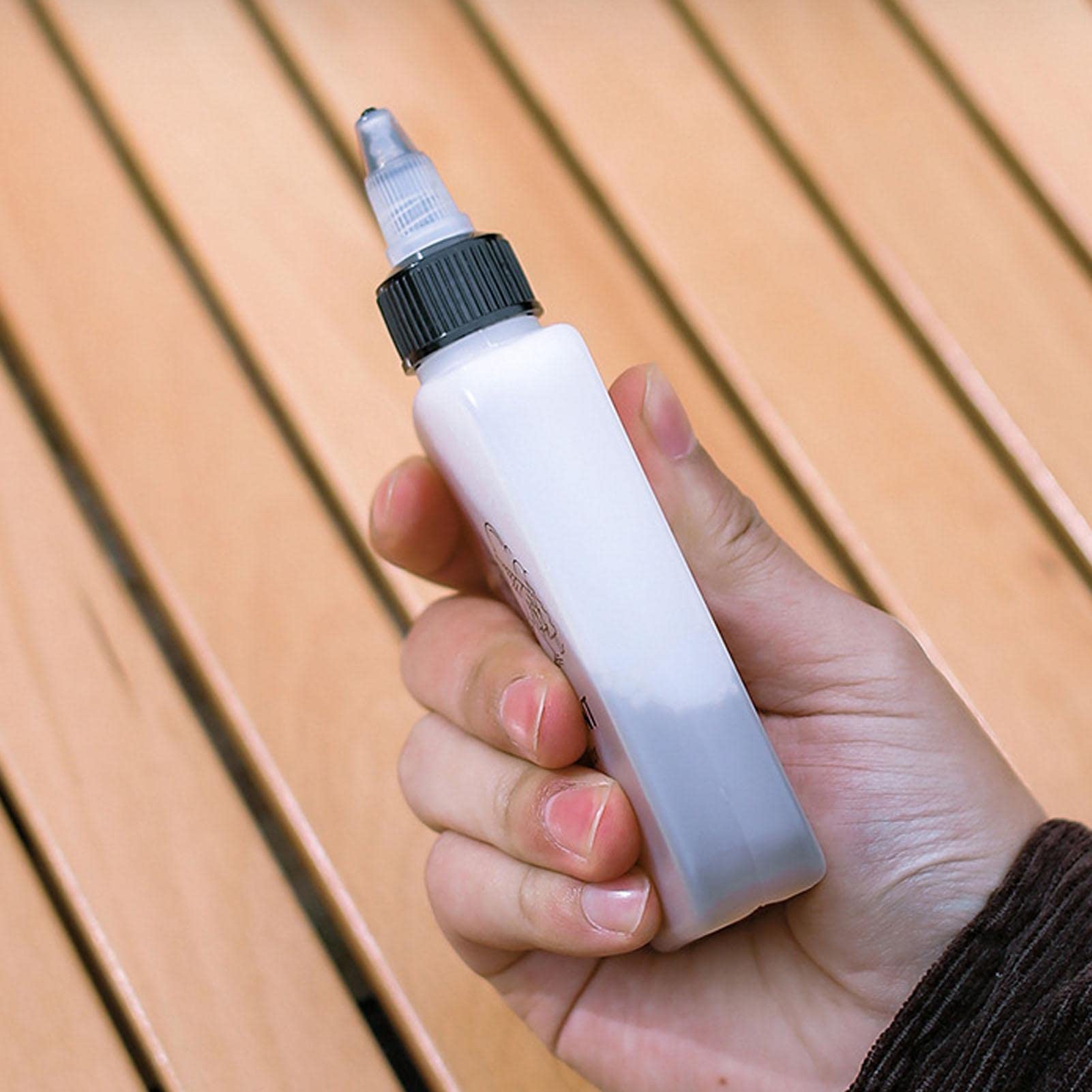 KIMIGO 4 Stuks Olijfolie Dispenser Fles,500 ML Olie en Azijn Dispenser,Oliedispenser voor Keuken,Olijfoliefles met Schenktuit,Zelfklevende Etiketten en Trechter,voor Gereedschap voor Barbecue,Salade