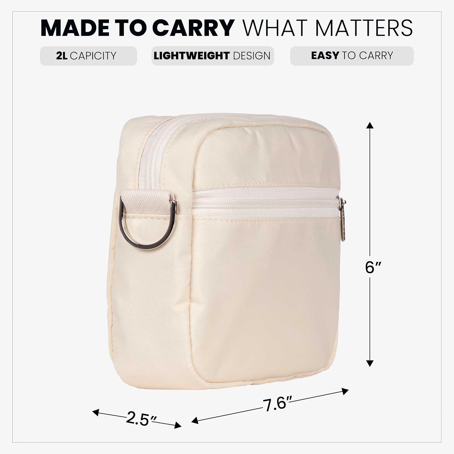 DaCosta Nomad Crossbody Bag for Women - Lightweight Crossbody Purses for Women with Adjustable Strap