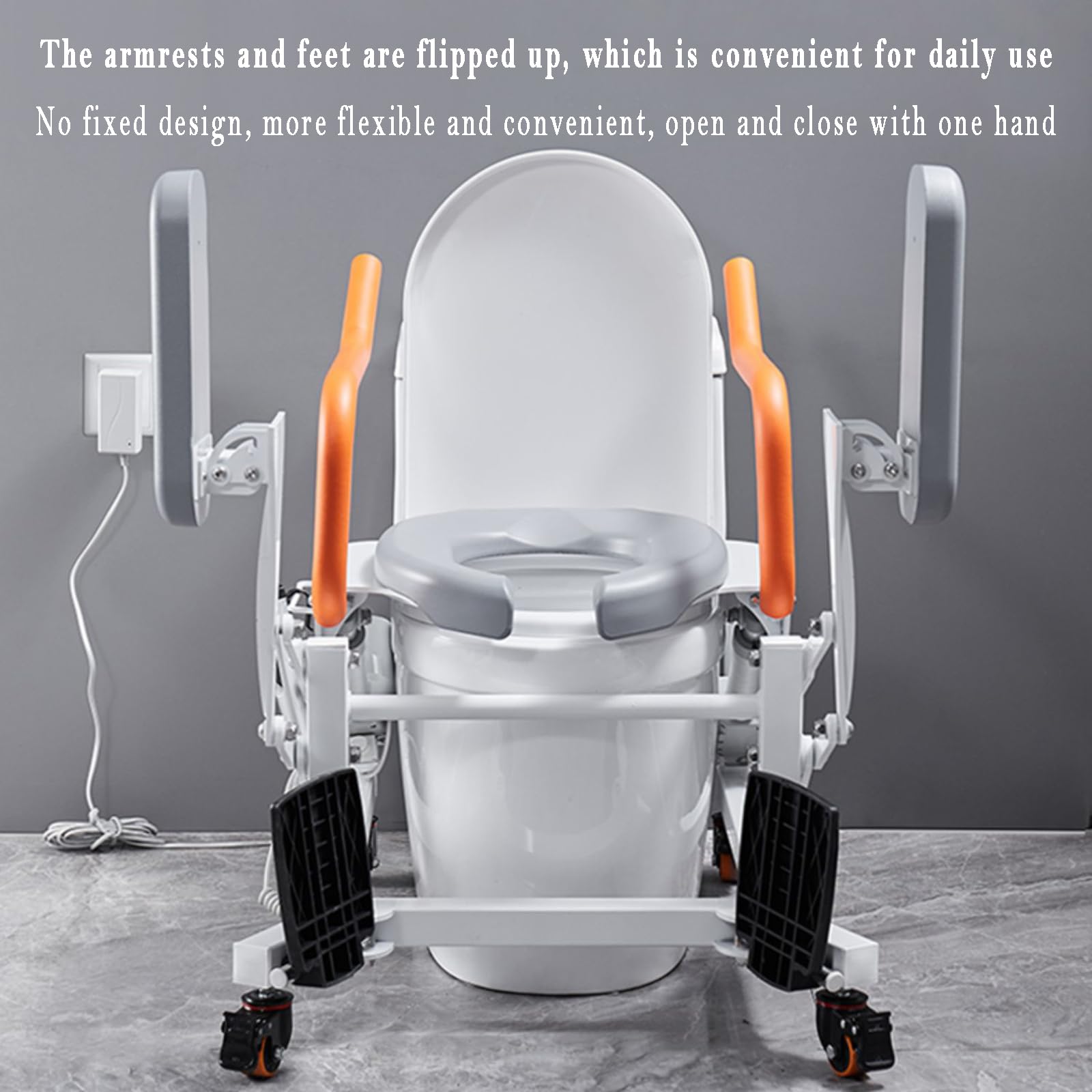 Amazon.co.jp: 電動昇降トイレチェア、ユニバーサルサイレントホイール  