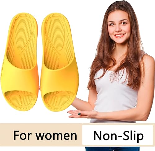 Vista 3 de KENROLL Zapatos de ducha antideslizantes para maternidad y personas mayores, cómodas sandalias para mujer y hombre, pantuflas de baño de verano