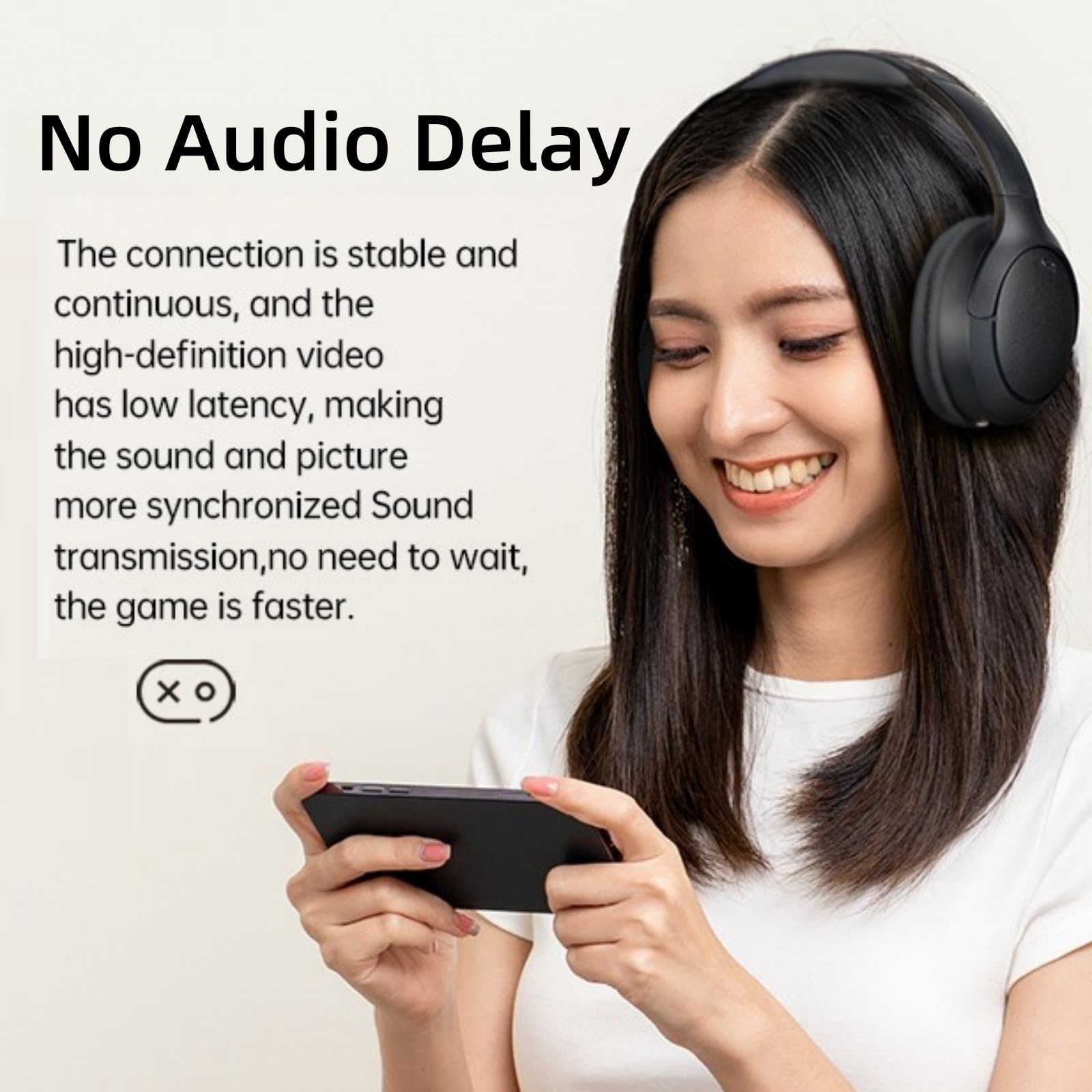 Auriculares Supraurales Con Cancelación De Ruido, Auriculares InaláMbricos Bluetooth5.4 Con MicróFono, Sonido De Alta Resolución 50 Horas De Reproducción, DiseñO CóModo Para Adultos Y Personas Mayores