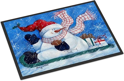 Miniatura 210 de Caroline's Treasures PJC1117JMAT - Felpudo para puerta delantera de 24 x 36 pulgadas, tapete antideslizante lavable de pelo bajo, 24 x 36 pulgadas