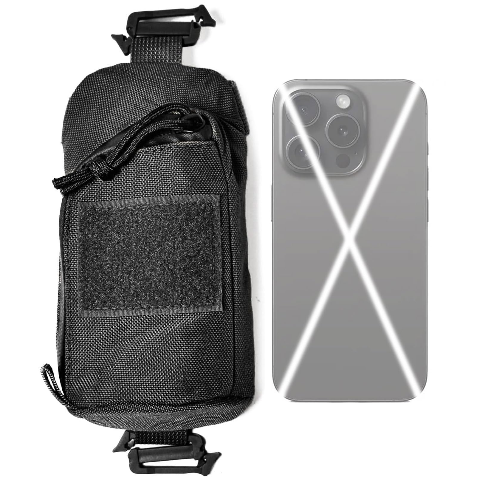 Backpack Shoulder Strap Accessory Pouch, Mini Tactical Molle Bag Multifunctional Military EDC Tool Pockets Small Compact Pouchs for Belt Outdoor Sport Hunting Doesn't fit Cell Phone