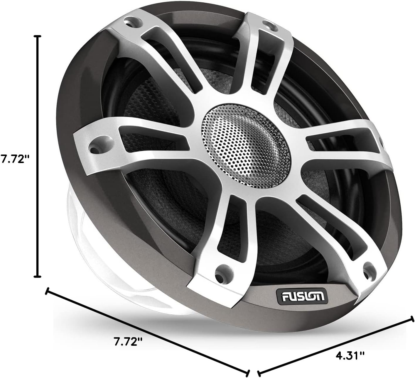 Dimensions of the Garmin Fusion Signature Series 3i Marine Coaxial Speaker
