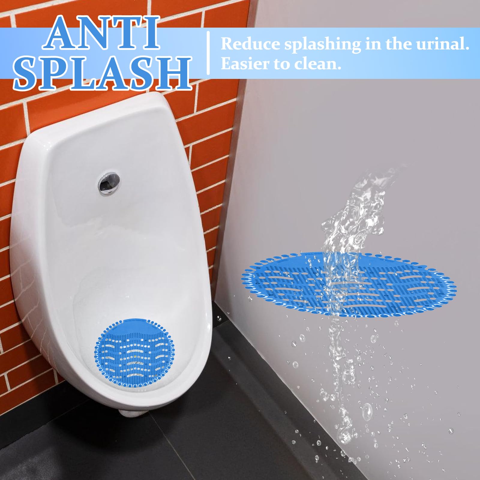 Urinalsieb, 16 Stück Urinalsieb Mit Duft (Ozean), Frischewirkung Pissoirsieb, Desodorierungsmittel Für Urinalsiebe, Urinal Einleger Matte, Pissoirsieb Spritzschutz Für Alle Gewerblichen Orte Wohnungen