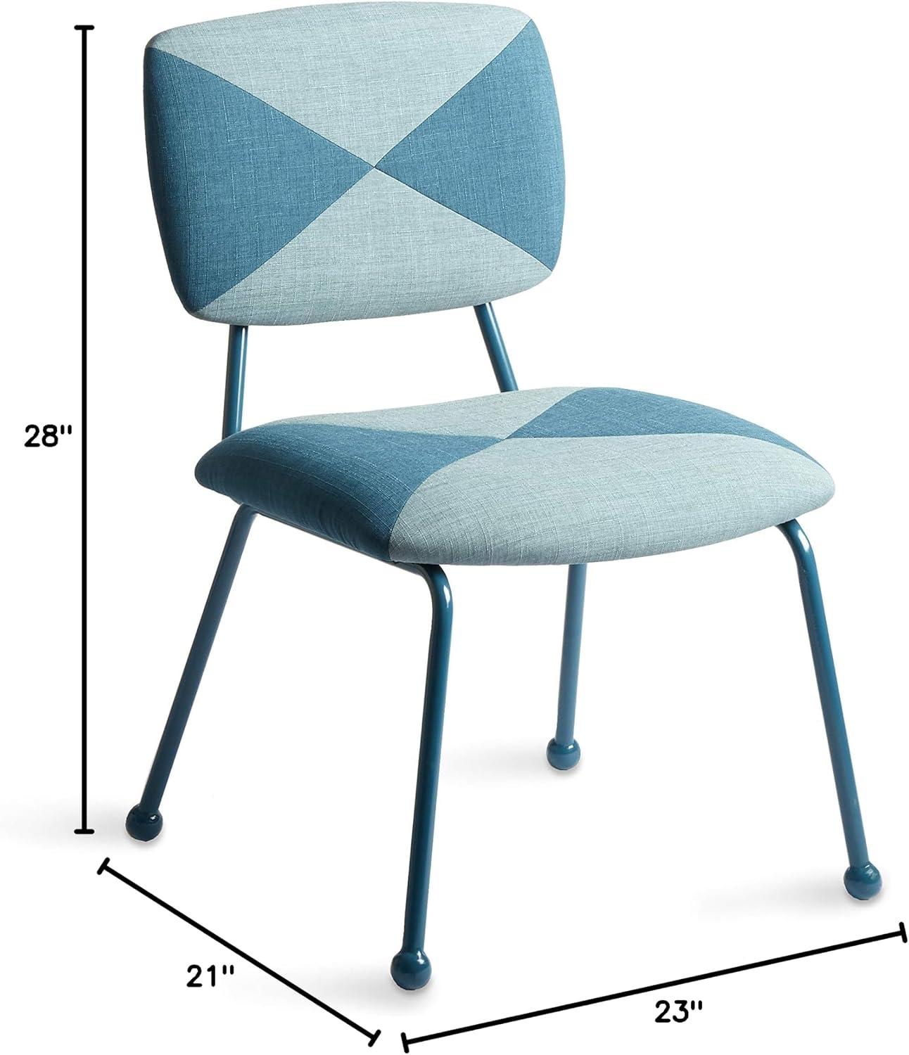 Now House by Jonathan Adler Matteo Upholstered Dining Chair, Peacock