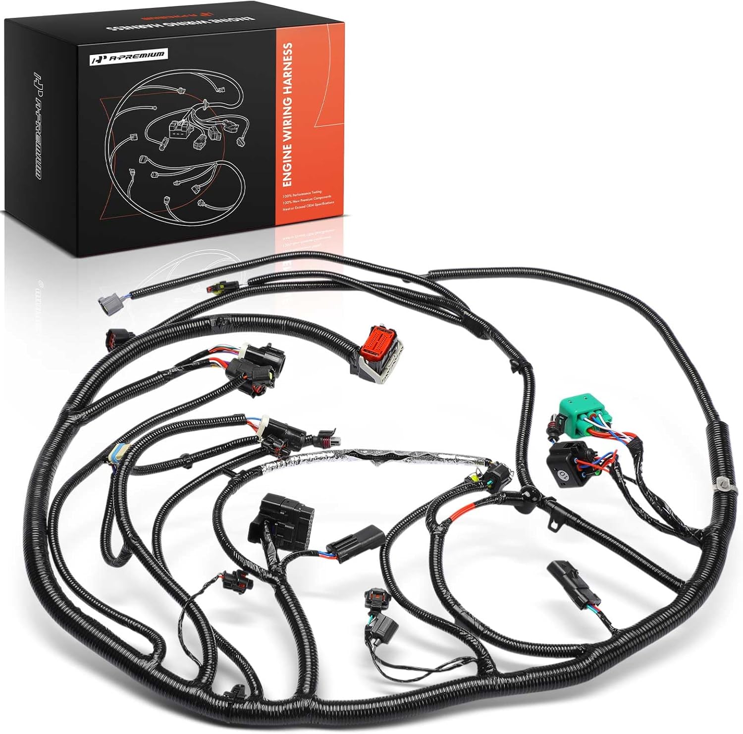 A-Premium Engine Wiring Harness Compatible with 2005 2006 2007 Ford F250 F350 F450 F550 Super Duty 6.0L V8 Diesel, Build Date After 11/03/2004, Replace# 5C3Z12B637BA
