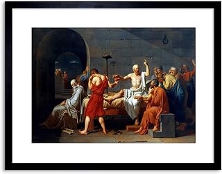 The Art Stop Painting Historic Study Greece David Death Socrates Framed Print F97x11519