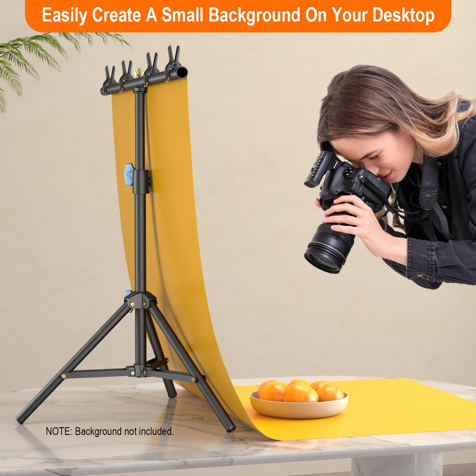 Photo Standee Small Table Top Photography Stand Portable T-shape LINCO Small Backdrop Stand ...