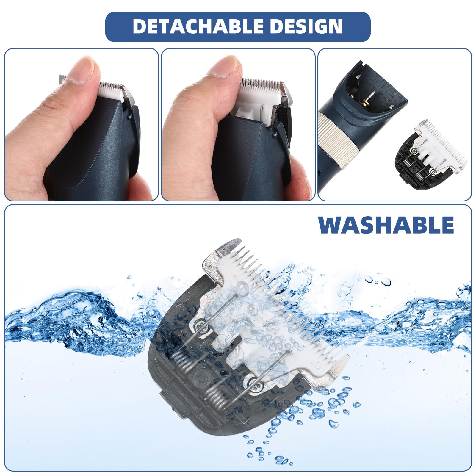 Professioneller Tierhaarschneider für Haustiere, 15w 6300rpm, Blau