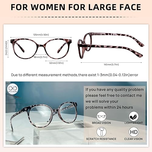 Miniatura 5 de OCCI CHIARI Anteojos de lectura estrechos para mujer, coloridos, lindos lectores para cara pequeña (tortuga 2.0+) 1.0 1.25 1.5 1.75 2.0 2.25 2.5