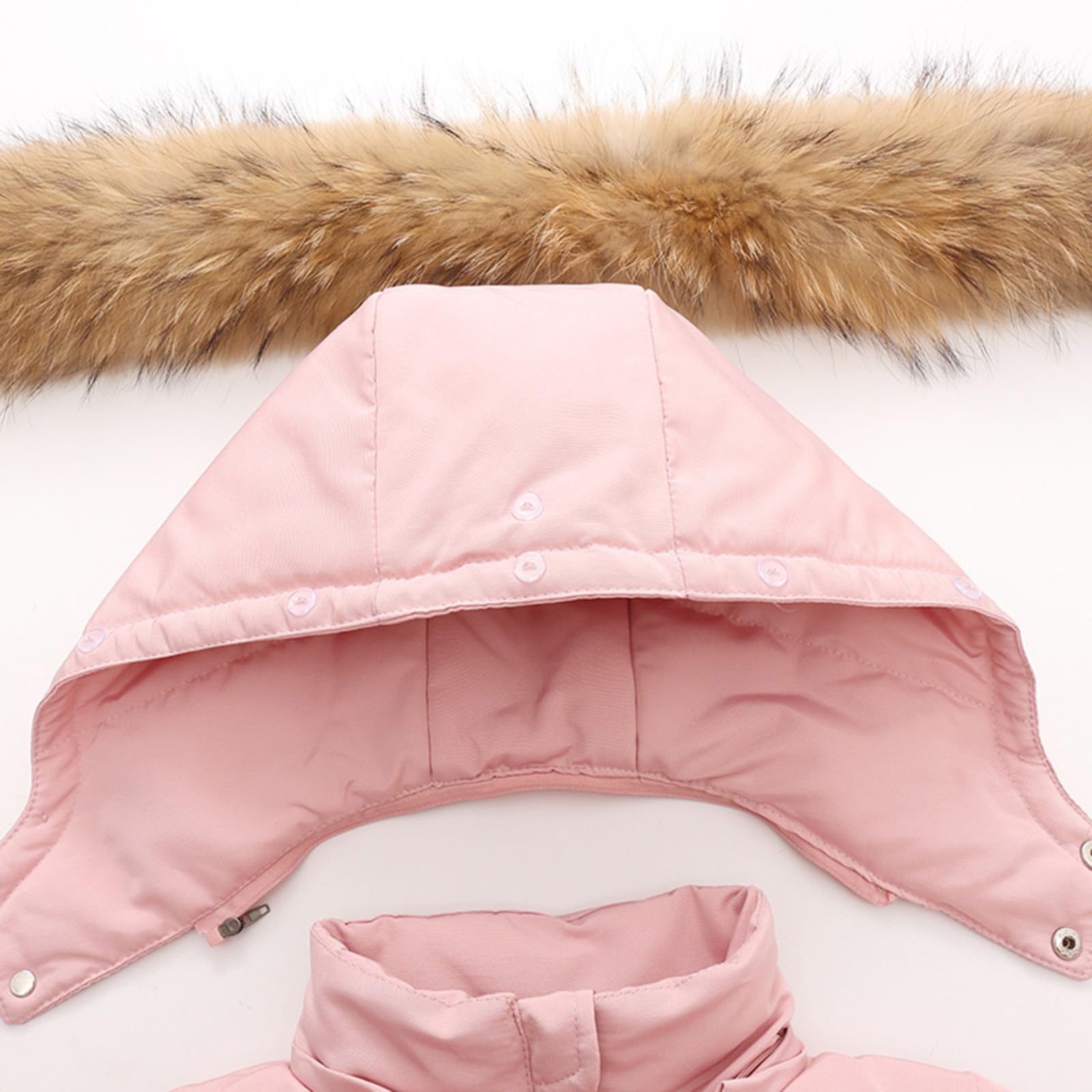 Combinaison de Ski Enfant Fille Combinaison de Ski ado Ensembles de Neige Doudoune à Capuche Ensemble 2pcs Veste de Ski + Salopette Pantalon Enfants Garçons Vêtements Fille 1-6 Ans Noel