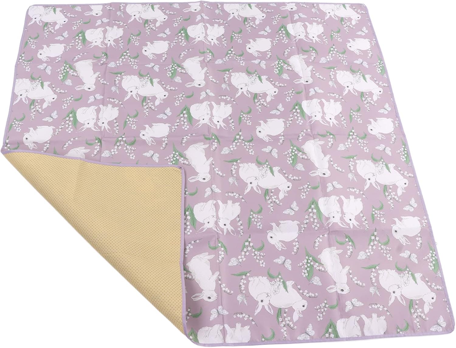 Alomejor Baby Highchair Floor Mat, Soft Cute Cartoon Animal Pattern Spill Mat for Baby Toddler