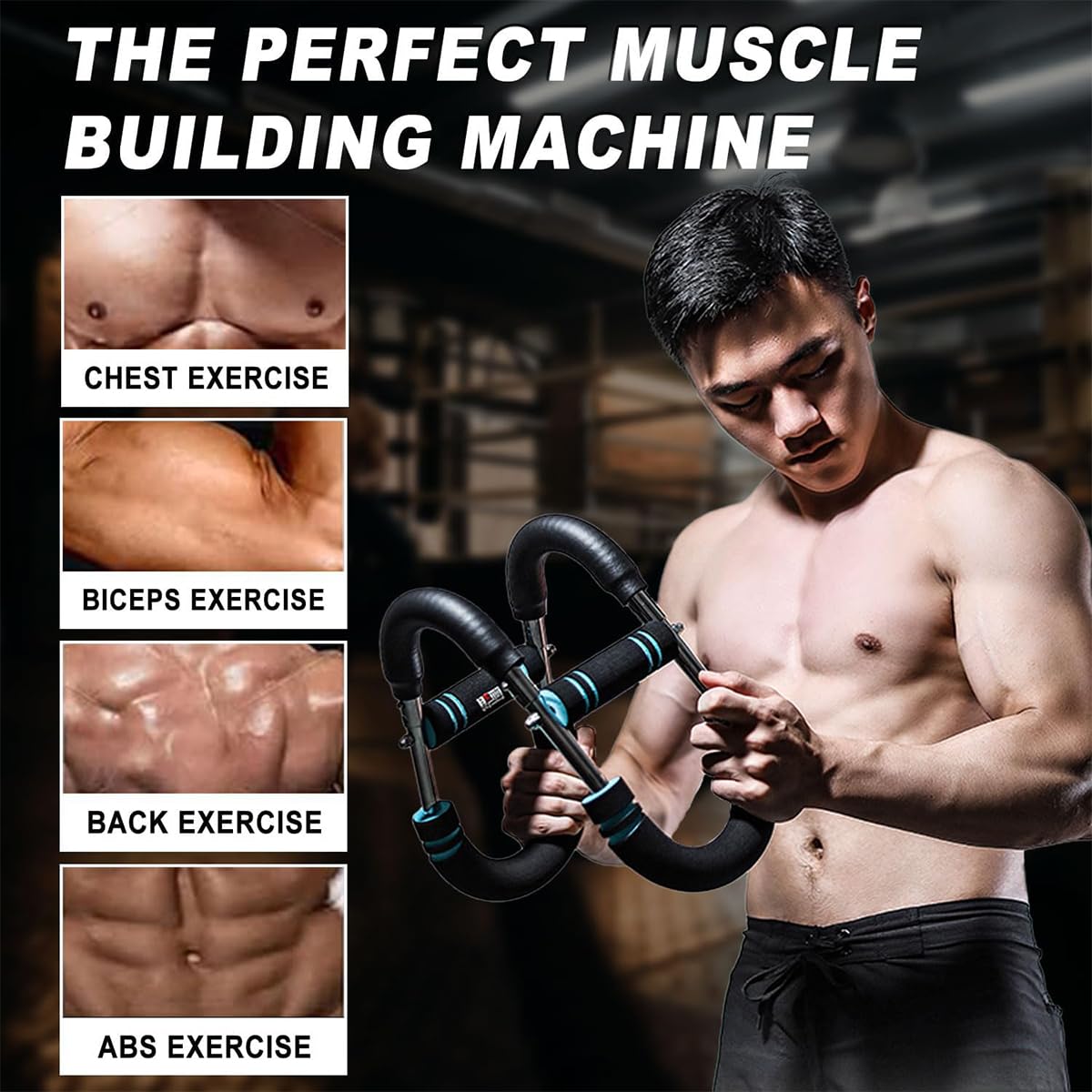 Ultimate Twister Arm Exerciser,Espansore Toracico Regolabile, Tricipiti,Spalle,Schiena,Rafforzamento Degli Avambracci,Macchina per L'allenamento Della Forza Della Parte Superiore Del Corpo per La Casa