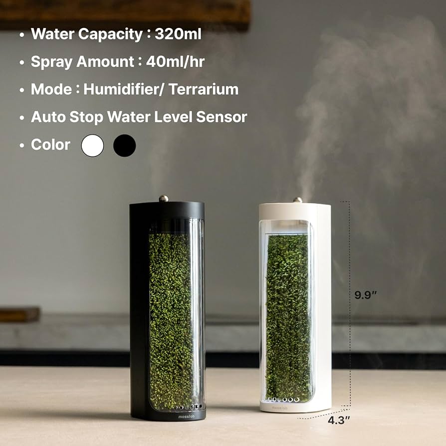 ☆時間限定値下げ中【卓上加湿器】モスエア Amazon.co.jp: Mosslab Moss Air(モスエア) - 生きている苔の
