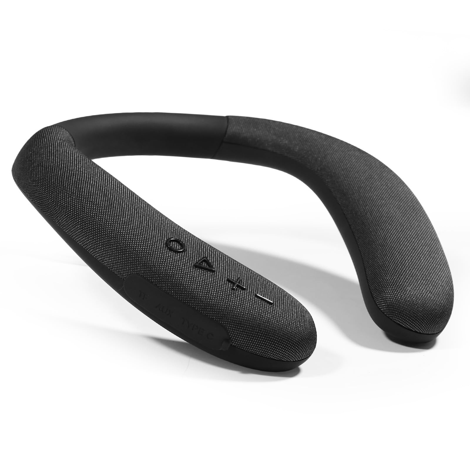 AURTEC Altavoz inalámbrico para el cuello, altavoz Bluetooth 5.4 con banda para el cuello, sonido envolvente 3D de 12 horas de reproducción, micrófono integrado con ranura para tarjeta TF y entrada