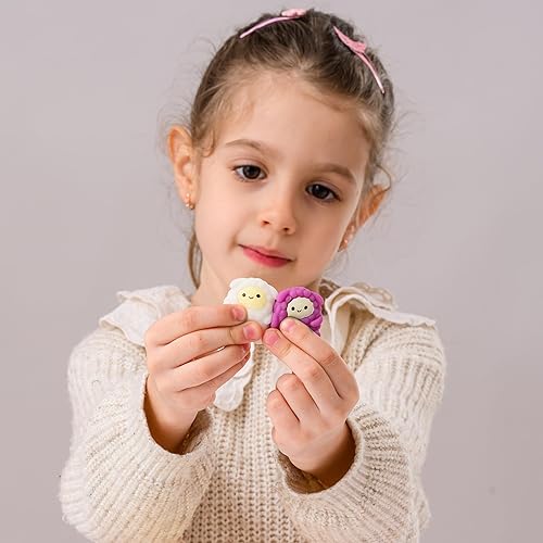 Miniatura 8 de NUTTY TOYS Kawaii Squishies de Pascua  20 rellenos suaves y lindos de huevos esponjosos, la mejor idea de relleno de cesta de Pascua para niños y