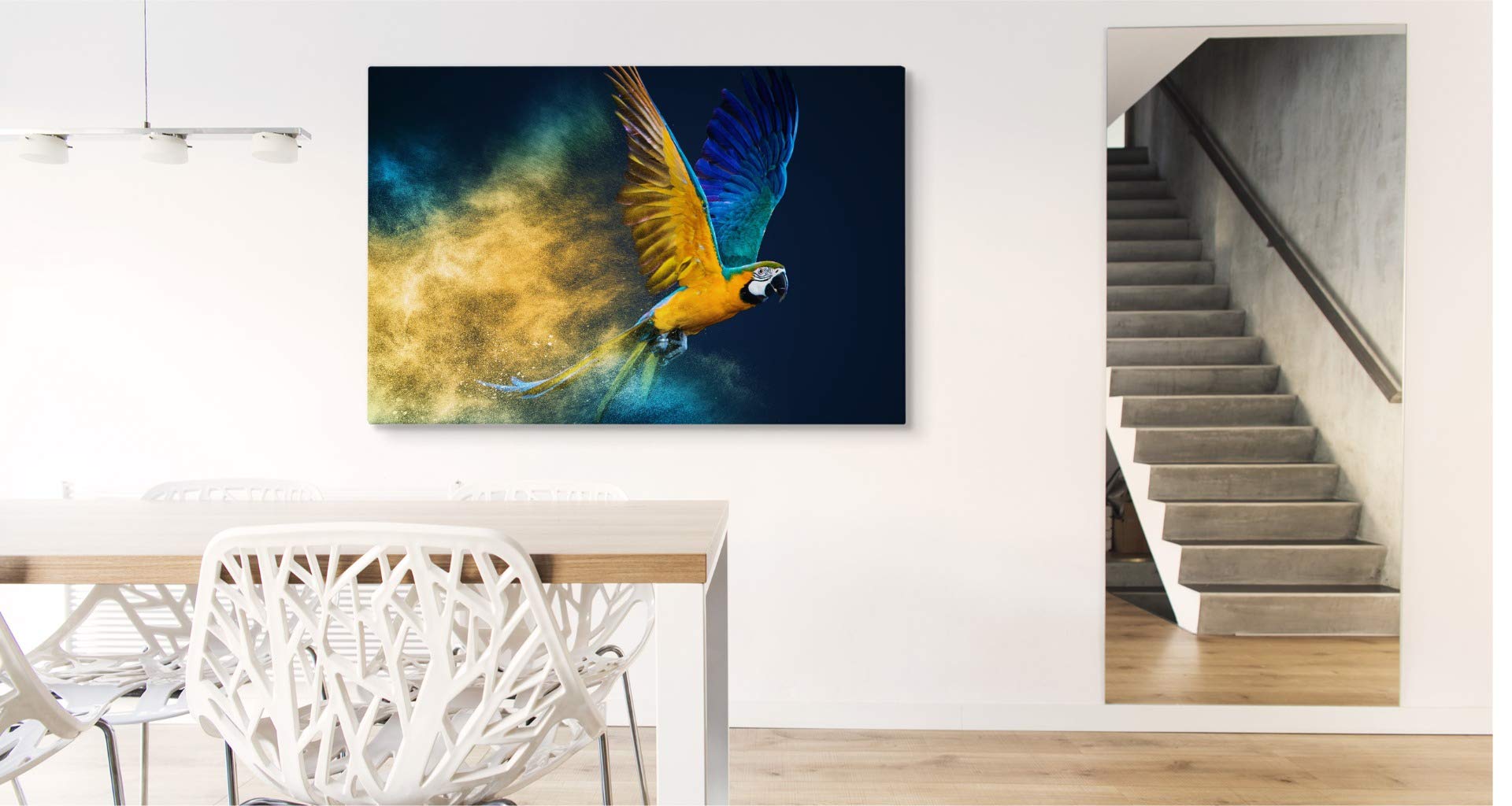 Muralo Leinwandbild Ara 70x50 Cm – XXL Wandbild Mit Naturmotiv Für Wohnzimmer & Schlafzimmer