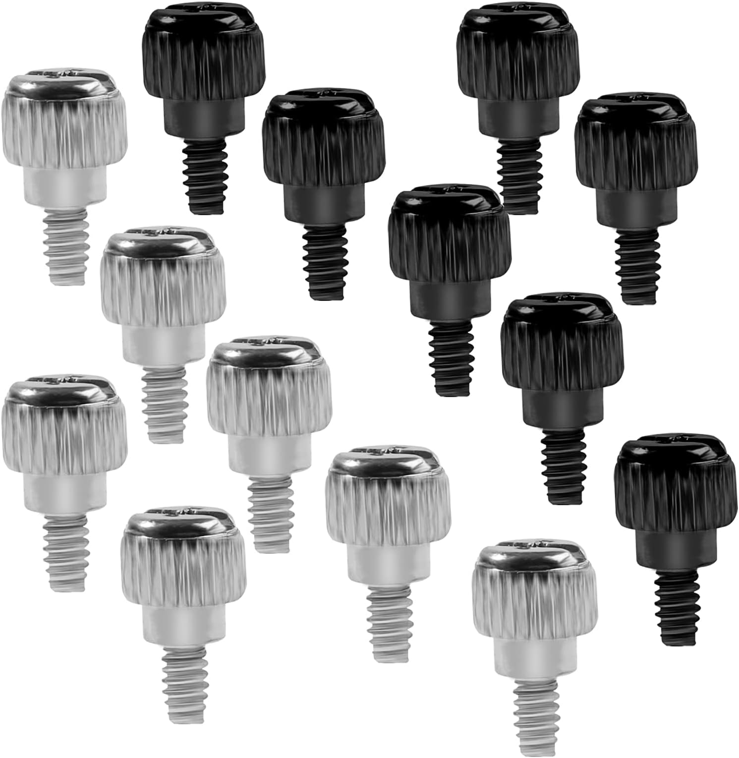 Amazon.com: 10 x Silver/Chrome Computer Case Thumbscrews (6-32 Thread ...