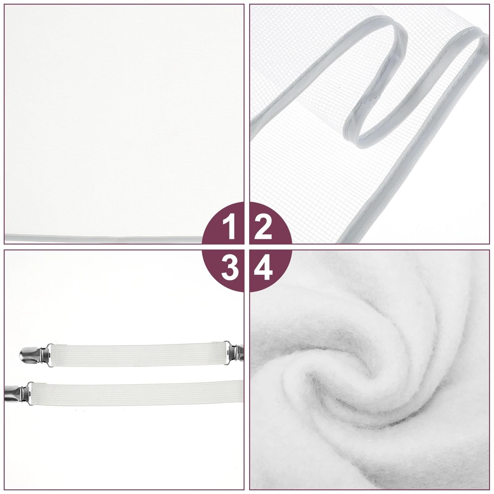 Bügeltischabdeckungen Eay Cover passt auf Bretter, Bügelbrettunterlage mit elastischen Kanten, universal, hitzebeständig, klein, langlebig(Leaf)