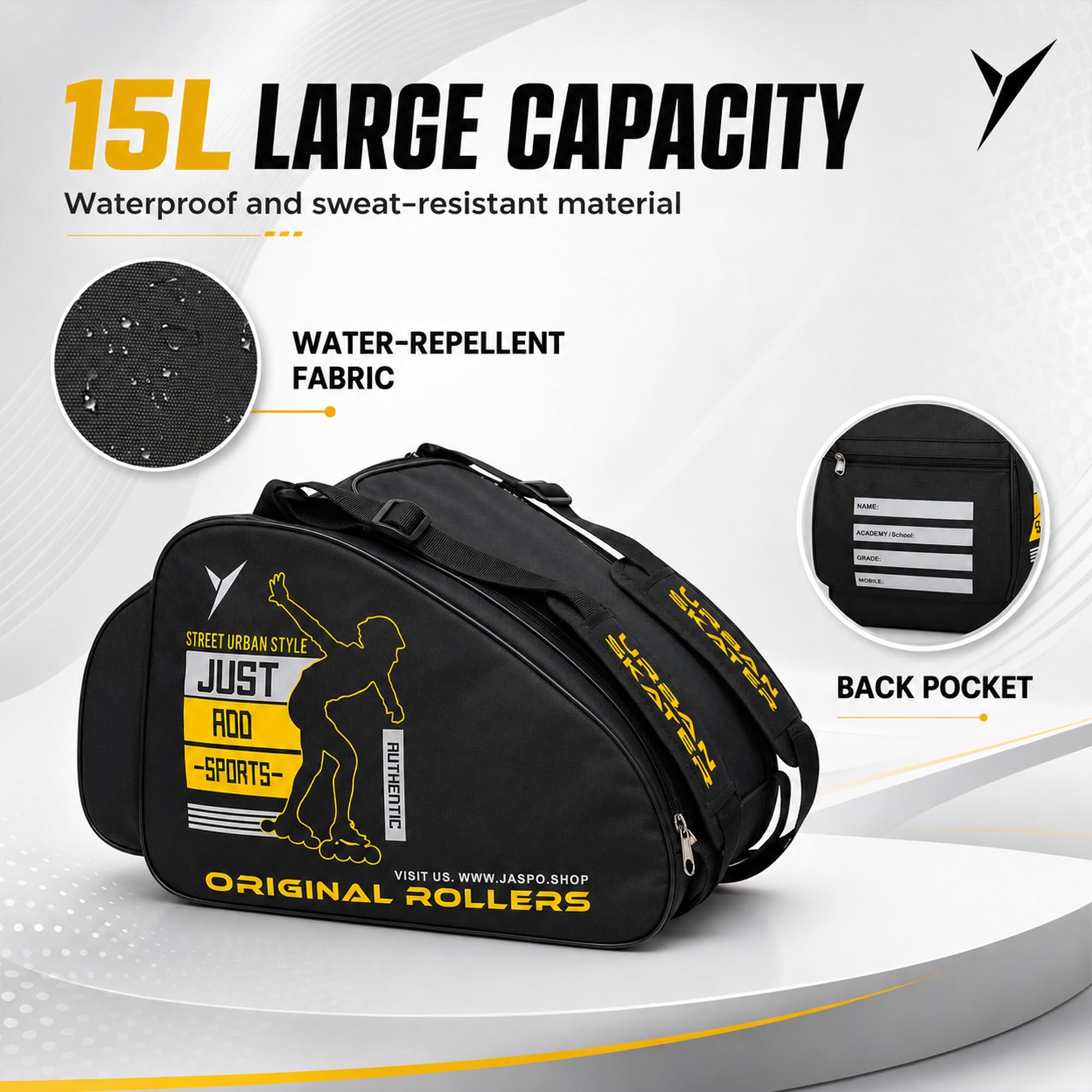 Jaspo Roller Skate Bag - Protect & Carry Your Skates -4