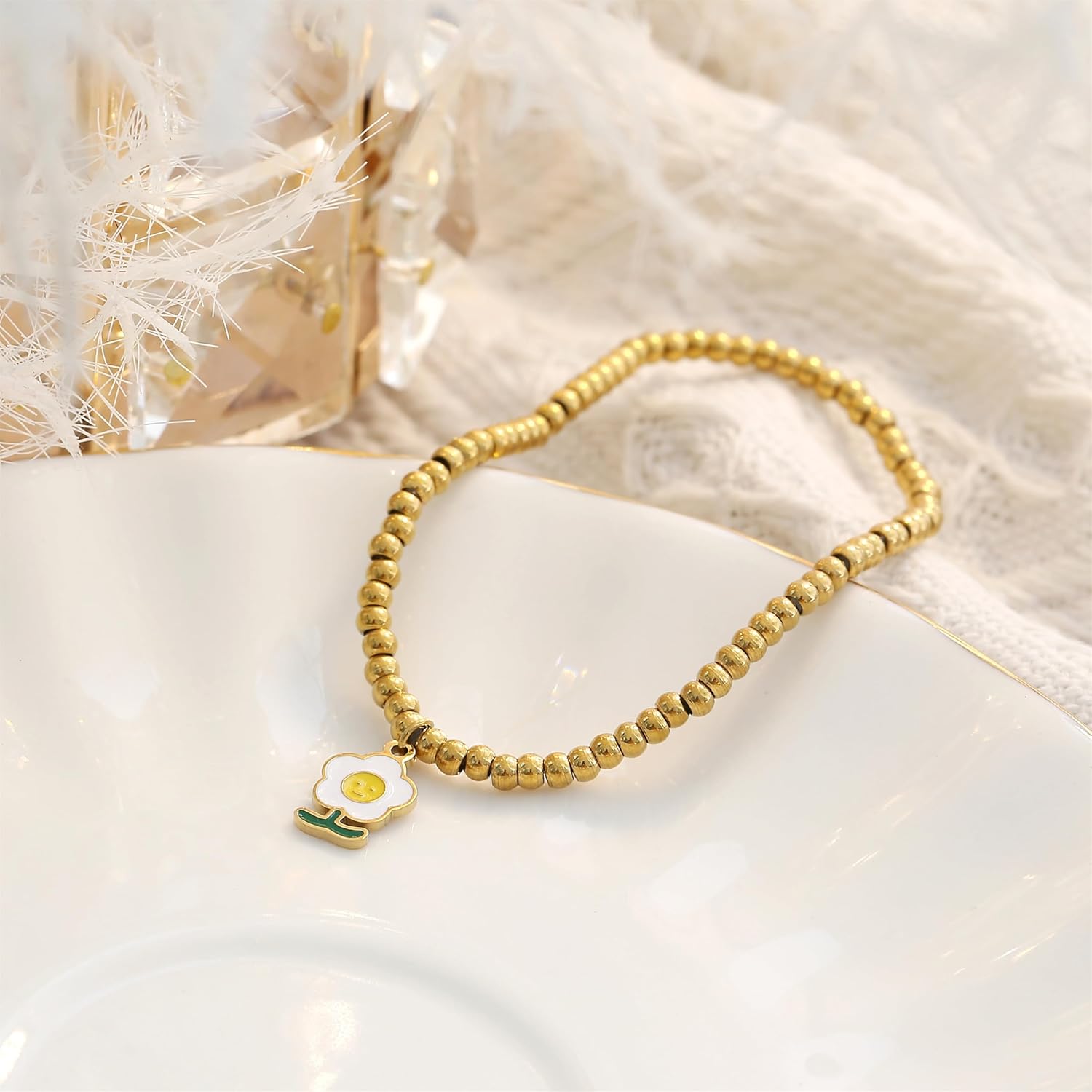Made by Nami Cavigliera da donna in oro con ciondolo a forma di serpente 21 + 5 cm, idea regalo per donne o ragazze, Acciaio inossidabile