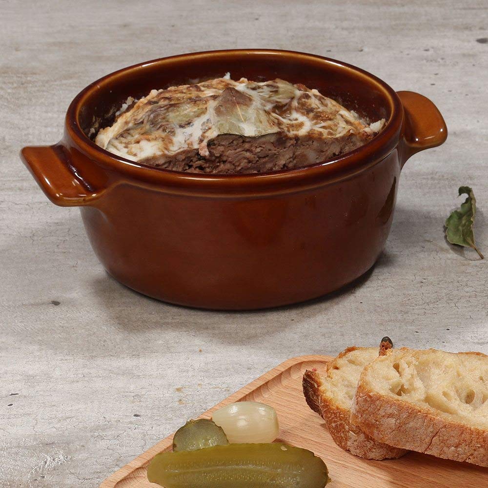 Terrine ronde 16 cm céramique Emile Henry marron Miel EXCLU - EMILE HENRY