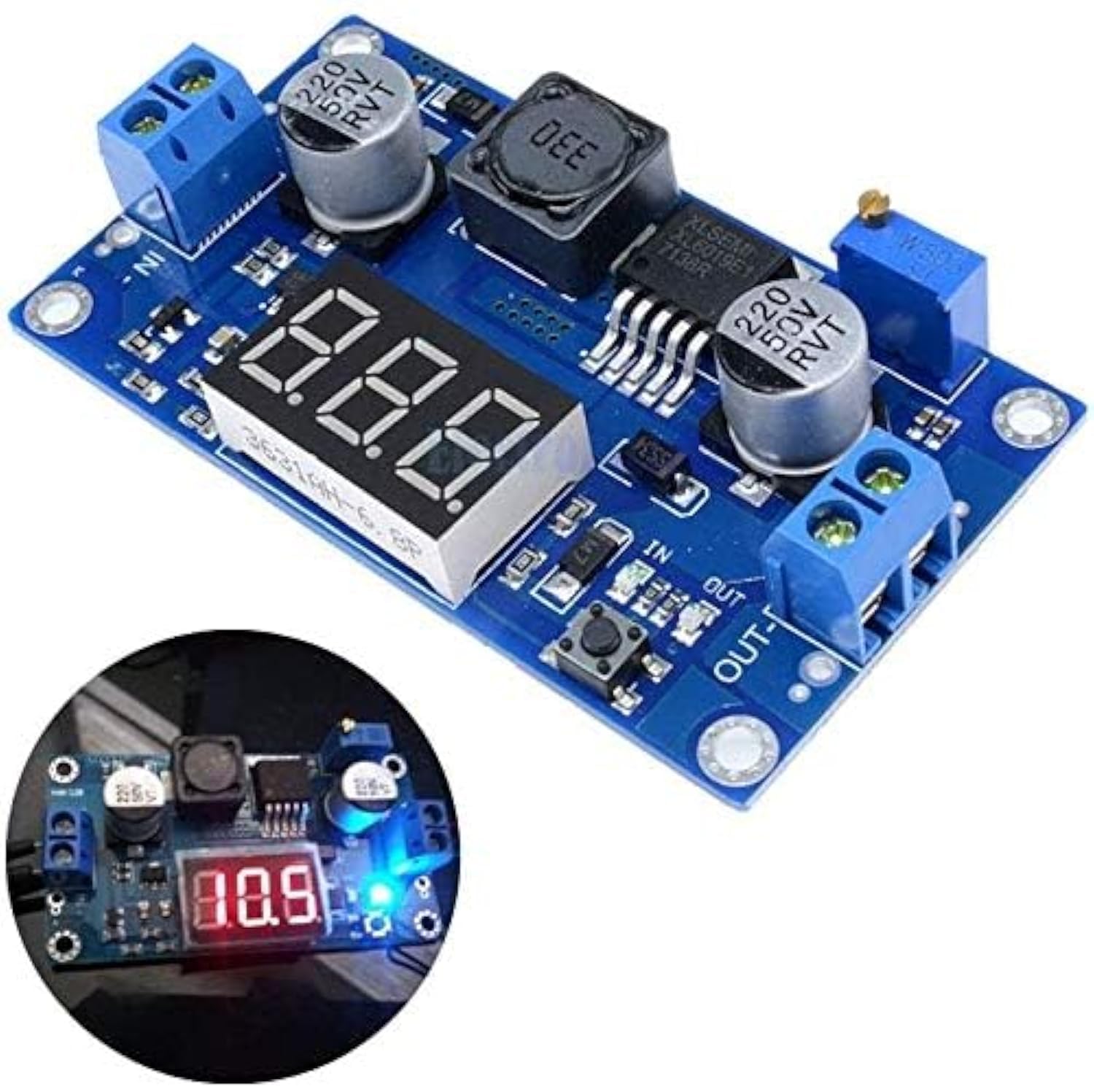 XL6009 DC-DC Adjustable Step-Up Power Supply Module - Your Reliable Voltage Boost Solution for Diverse Projects, Ensuring Precision Control and Efficiency