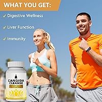 Vista 6 de Candida Cleanse - Gut & Colon Support, Advanced Probiotic & Herbal Formula, Natural Herbal Formula, Oregano Leaf, Wormwood, Black Walnut, Caprylic