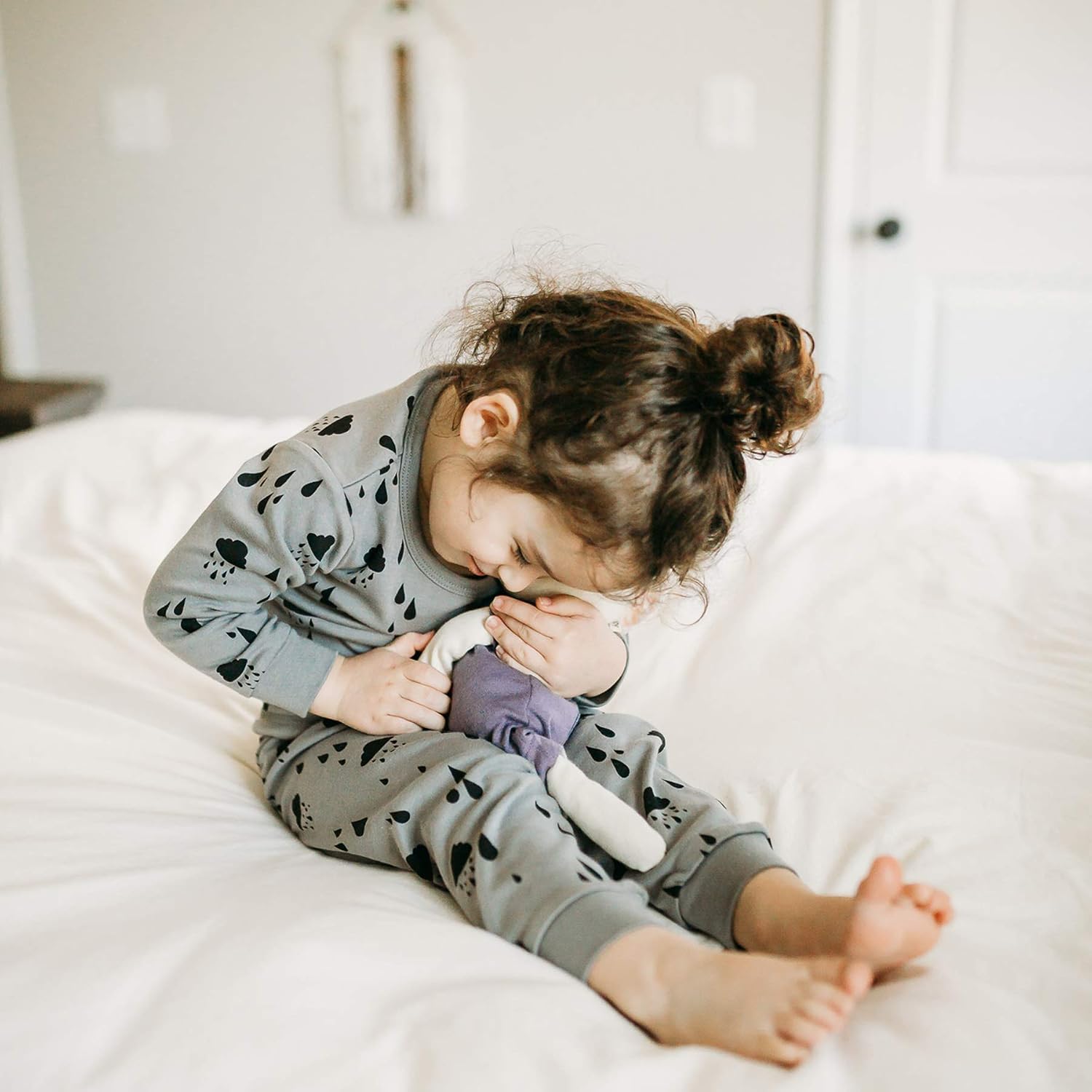 Babysoy Long Sleeve Unisex Lounge Set - Organic 2-Piece PJ Playwear Sets for Baby and Toddler